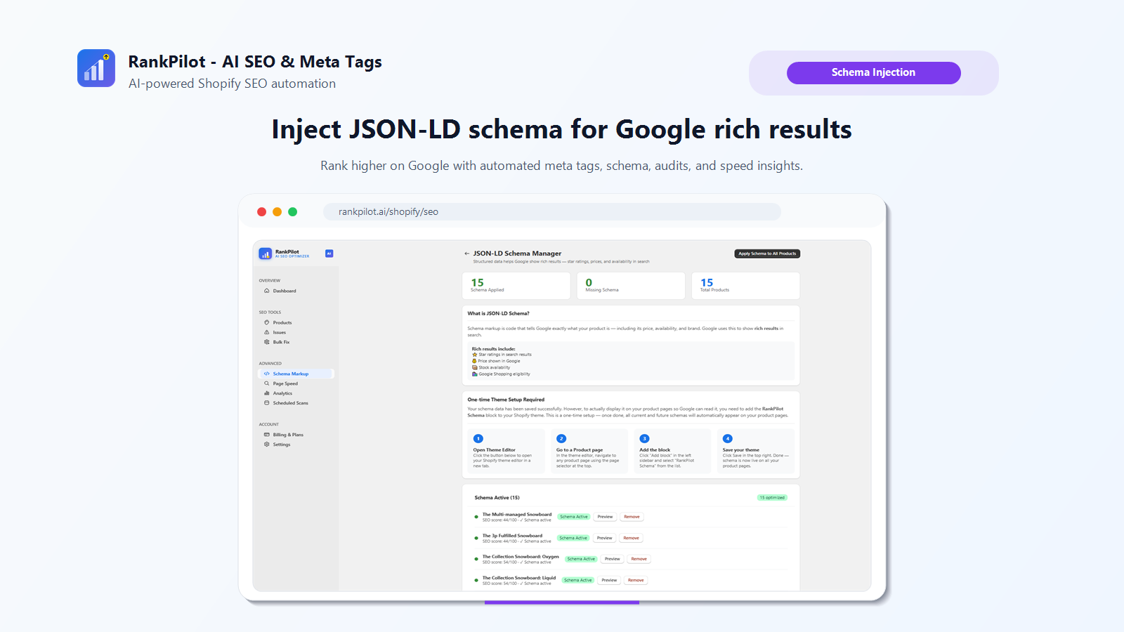 RankPilot — Feature Schema Markup